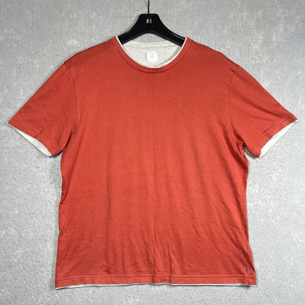 ELEVENTY PLATINUM Contrast Trim T-Shirt Men’s Large I75TSHI02 TES0I201 MSRP $379